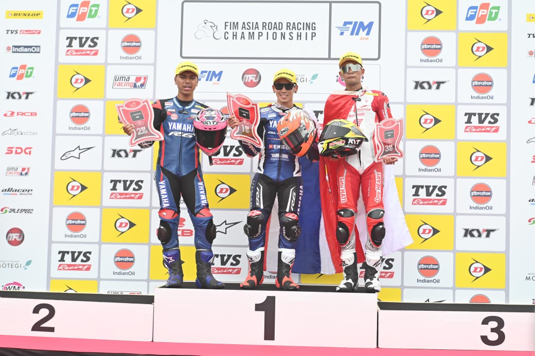 Pebalap AHM Raih Podium Race Pertama ARRC Jepang*