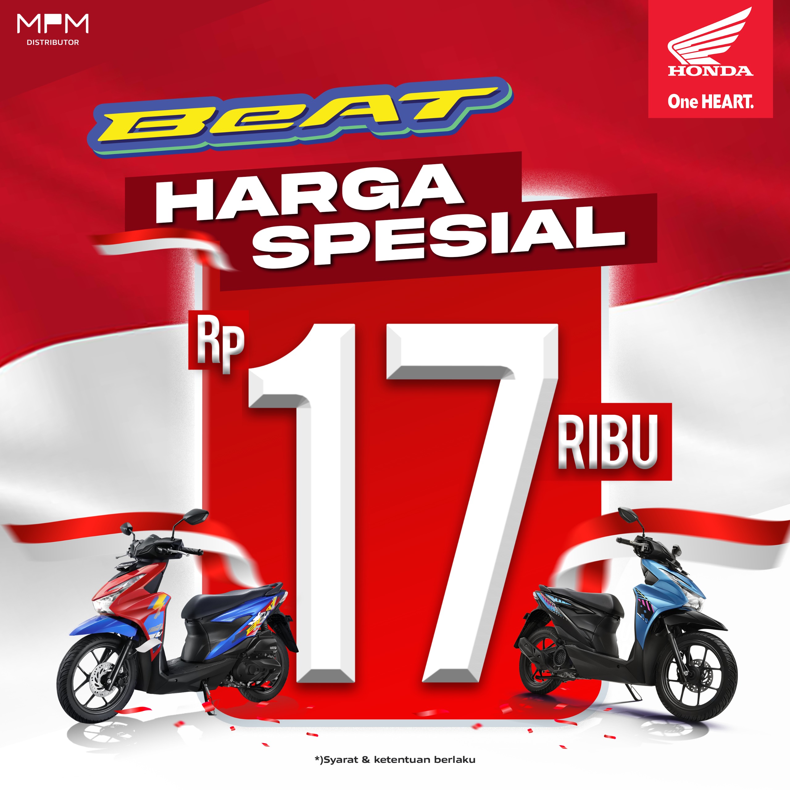Syarat Ketentuan Program BeAT Harga Spesial Rp 17ribu